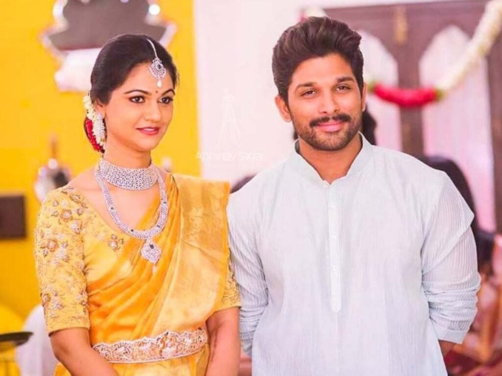 wedding allu arjun wife
